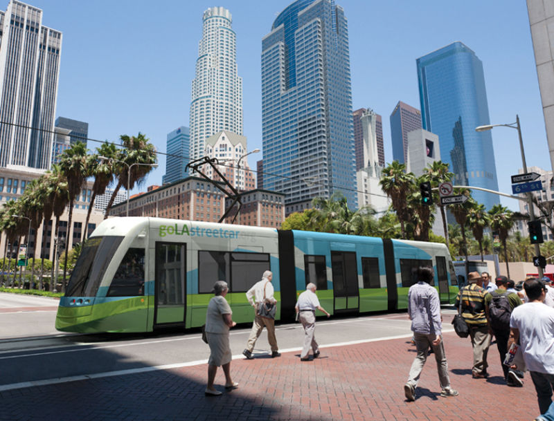 洛杉矶城市电车规划启动 第五大道豪华公寓项目再受瞩目