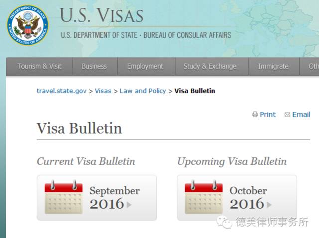 2016年10月签证排期表公布，EB-5排期前进，EB-1排期解除
